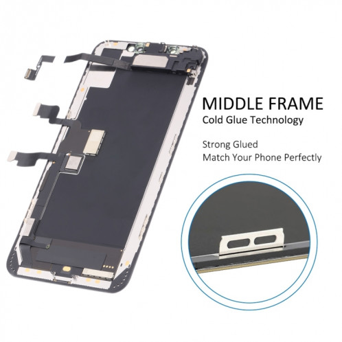 Écran LCD d'origine et numériseur Assemblage complet avec câble flexible en haut-parleur pour iPhone XS Max SH5036941-07