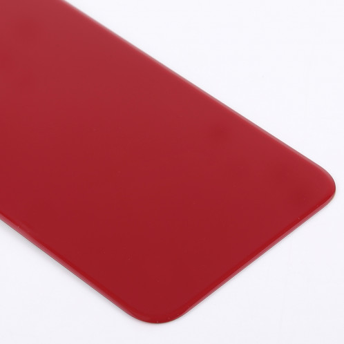 Coque arrière de batterie avec lunette arrière et objectif et adhésif pour iPhone XR (rouge) SH26RL1048-06