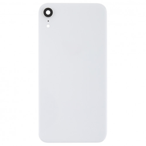 Coque arrière de batterie avec lunette arrière et objectif et adhésif pour iPhone XR (Blanc) SH26WL800-06