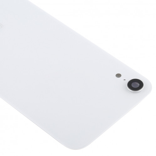 Coque arrière de batterie avec lunette arrière et objectif et adhésif pour iPhone XR (Blanc) SH26WL800-06