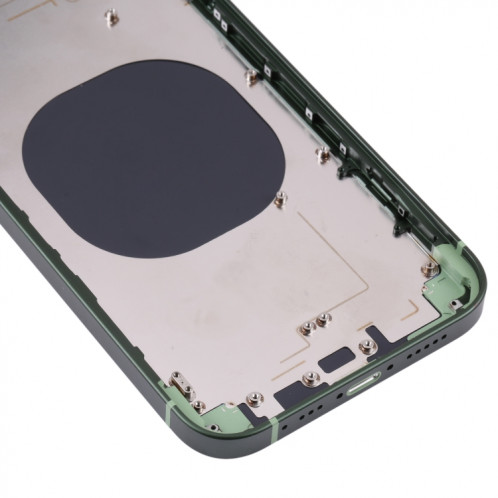 Cadre givré Housse de boîtier au dos avec l'apparence imitation d'IP13 Pro pour iPhone XR (Vert) SH64GL662-06