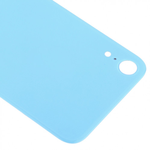 Couvercle de batterie arrière en verre avec gros trou pour appareil photo de remplacement facile avec adhésif pour iPhone XR (bleu) SH36LL891-06