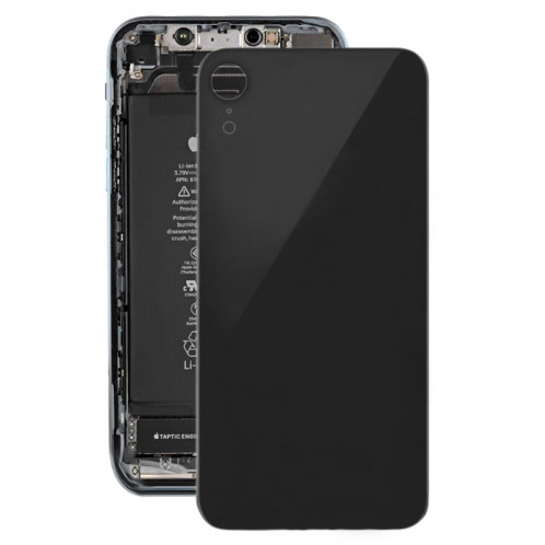 Coque arrière avec adhésif pour iPhone XR (noir) SH035B1319-04