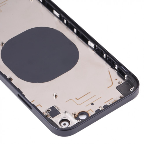 Couvercle de boîtier arrière avec apparence imitation d'IP13 pour iPhone XR (noir) SH71BL690-07