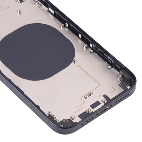 Couvercle de boîtier arrière avec apparence imitation d'IP13 pour iPhone XR (noir) SH71BL690-07