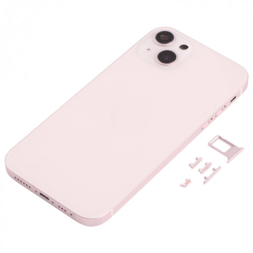 Couvercle de boîtier arrière avec apparence imitation d'IP13 pour iPhone XR (rose) SH71FL663-07