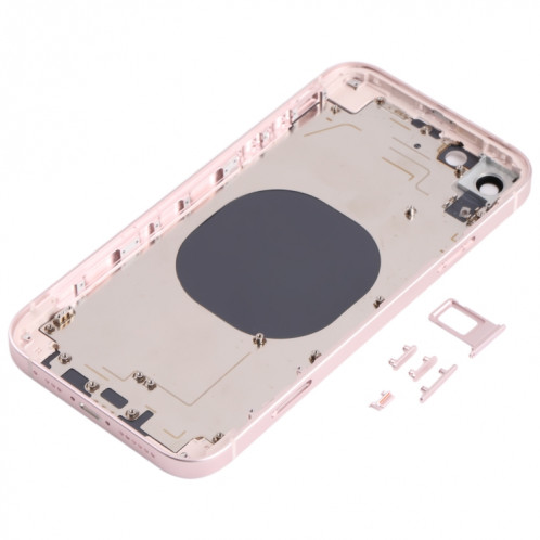 Couvercle de boîtier arrière avec apparence imitation d'IP13 pour iPhone XR (rose) SH71FL663-07