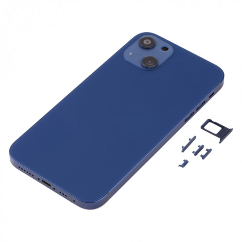 Couvercle de boîtier arrière avec apparence imitation d'IP13 pour iPhone XR (bleu) SH71LL162-07