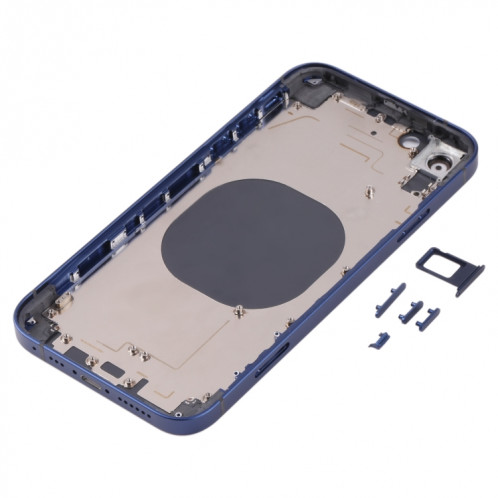 Couvercle de boîtier arrière avec apparence imitation d'IP13 pour iPhone XR (bleu) SH71LL162-07