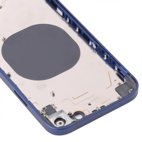 Couvercle de boîtier arrière avec apparence imitation d'IP13 pour iPhone XR (bleu) SH71LL162-07