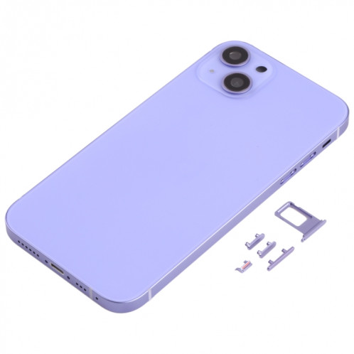 Couvercle de boîtier arrière avec une apparence imitation d'IP13 pour iPhone XR (violet) SH71PL313-07