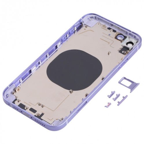 Couvercle de boîtier arrière avec une apparence imitation d'IP13 pour iPhone XR (violet) SH71PL313-07