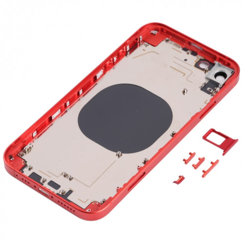 Couvercle de boîtier arrière avec imitation apparence de IP13 pour iPhone XR (rouge) SH71RL1504-07