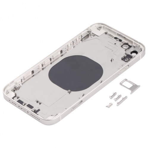 Couvercle de boîtier arrière avec apparence imitation d'IP13 pour iPhone XR (blanc) SH71WL1578-07