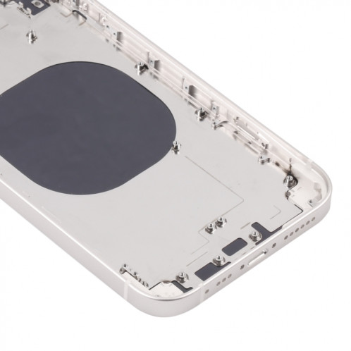 Couvercle de boîtier arrière avec apparence imitation d'IP13 pour iPhone XR (blanc) SH71WL1578-07
