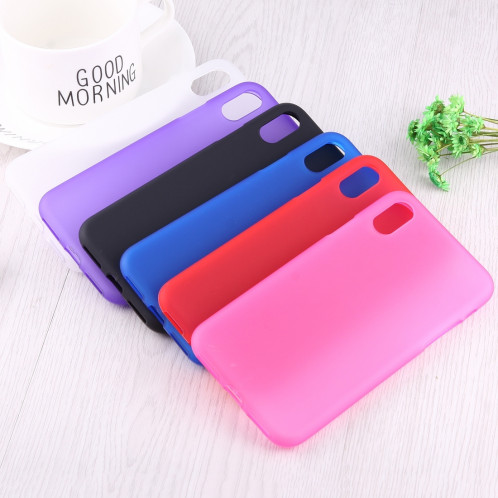 Coque en TPU souple couleur unie pour iPhone XR 6,1 pouces (noir) SH004B1739-06