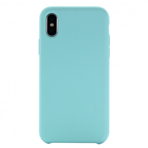 Étui de protection en silicone liquide à couverture intégrale à quatre coins pour iPhone XR 6,1 pouces (vert) SH098G167-07