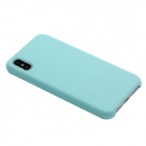 Étui de protection en silicone liquide à couverture intégrale à quatre coins pour iPhone XR 6,1 pouces (vert) SH098G167-07