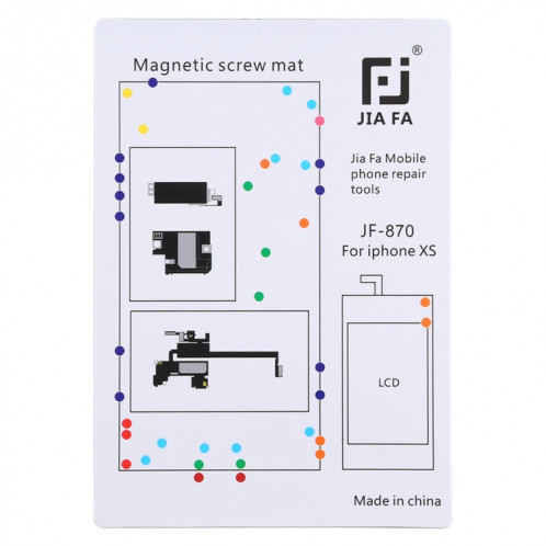 JIAFA JF-870 Magnetic Pad Screw Board pour iPhone XS SJ02981555-03