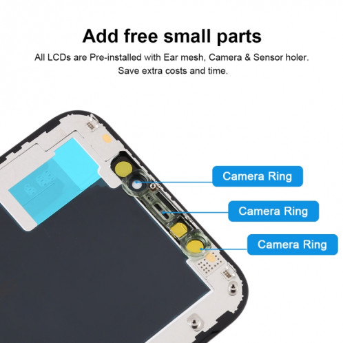 Incell TFT Material LCD Screen and Digitizer Full Assembly pour iPhone XS (Noir) SH321B1809-014