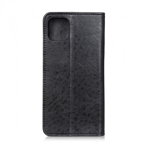 Etui en cuir à rabat horizontal avec texture Crazy Horse pour iPhone 11 Pro Max, avec porte-cartes et porte-cartes (noir) SH020B1315-07