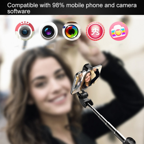 XT-09 Trépied de pôle multifonction en direct avec retardateur Bluetooth mobile (rose) SH585F905-014