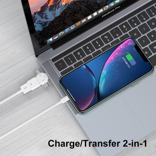 Adaptateur USB 2.0 à 8 broches + USB-C / Type-C + Micro USB OTG SH57231121-06