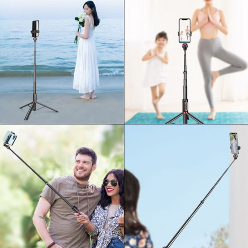 Alliage d'aluminium Téléphone mobile Bluetooth Selfie Stick Stick Live Floor Support, Hauteur: 1,5 m SH6969468-08