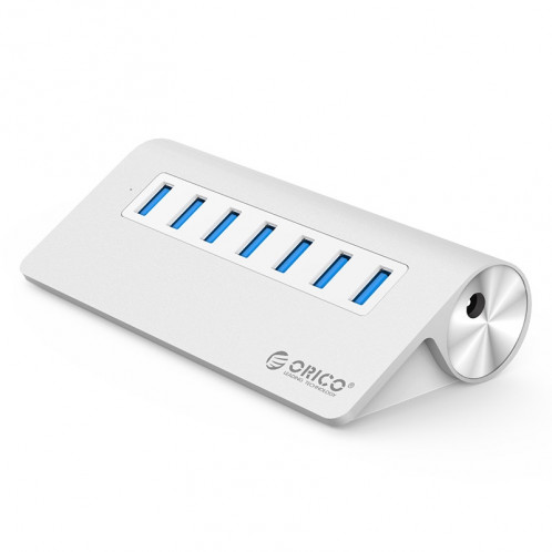 ORICO M3H7-V1 HUB alliage d'aluminium 7 ports USB 3.0 avec adaptateur secteur 30W SO96031339-09