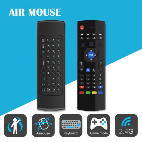 MX3-M Air Mouse Sans Fil 2.4G Télécommande Clavier avec Microphone pour Android TV Box / Mini PC SM0068656-011