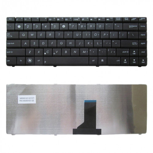 Clavier américain pour Asus N82 N82J K42 A42F X44H X43 A42 A42D A42J K42D K42J A42J K42F U32 U35 U41 (noir) SH127B1264-03