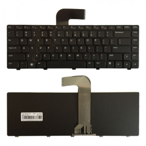 Clavier américain pour DELL Inspiron 14R N4110 M4110 N4050 M4040 N5050 M5050 M5040 N5040 3330 X501LX502L P17S P18 N4120 M4120 L502X (noir) SH130B1579-04