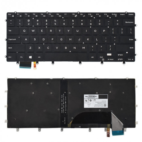 Clavier américain avec rétroéclairage pour Dell xps 15 9550 9560 (noir) SH133B143-05