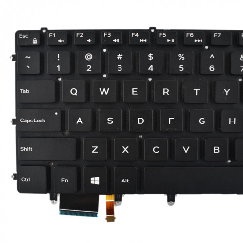 Clavier américain avec rétroéclairage pour Dell xps 15 9550 9560 (noir) SH133B143-05