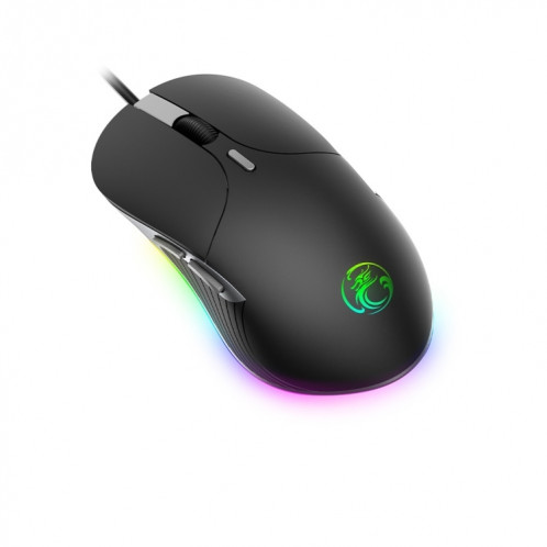 Souris filaire iMICE X6 Souris de jeu RVB colorée à 6 boutons (noir) SI215B610-07