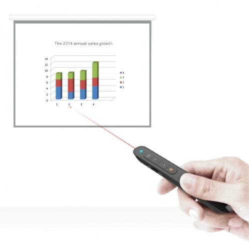 Doosl DSIT001 2.4GHz version mise à jour version pointeur pointeur laser multifonction multifonction pour multimédia, distance de contrôle: 100m SD33011671-08