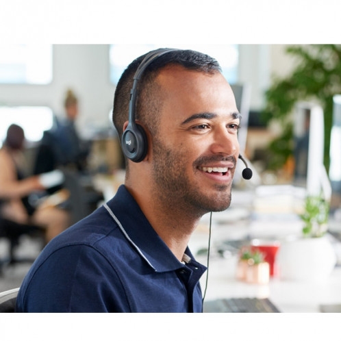Logitech H111 3.5mm Plug Music Voice Casque stéréo avec microphone SL60211354-08