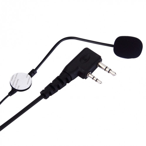 2 Broches PTT Volume Réglable Moto Casque Casque Microphone pour BAOFENG Radio Walkie Talkie S20012533-09