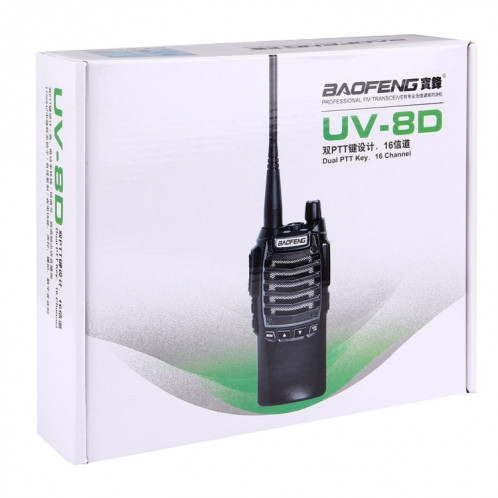 BAOFENG UV-8D Professionnel Double Bande Double PTT Clé Radio bidirectionnelle Talkie Walkie FM Transmetteur SB01004-021