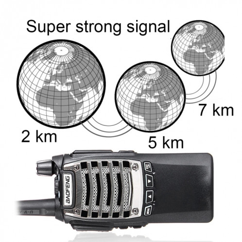 BAOFENG UV-8D Professionnel Double Bande Double PTT Clé Radio bidirectionnelle Talkie Walkie FM Transmetteur SB01004-021