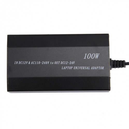 Chargeur universel pour ordinateur portable avec chargeur allume-cigare et adaptateur secteur, 8 adaptateurs secteur et 1 port USB pour Samsung, Sony, Asus, Acer, IBM, HP, DELL SL0001681-09