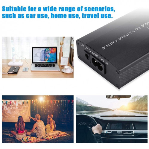 Ordinateur portable Power Power 100W Universal Charger avec chargeur de voiture et adaptateur électrique AC et 8 adaptateurs électriques et 1 port USB pour Samsung, Sony, Asus, Acer, IBM, HP, Dell, AU Plug SH53AU20-09