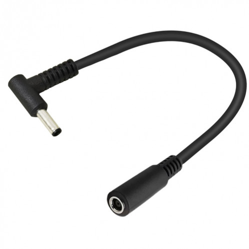 Adaptateur coudé mâle vers femelle 4,5 x 3,0 mm Câble d'extension d'alimentation CC 15 cm pour HP (noir) SH194B1332-05