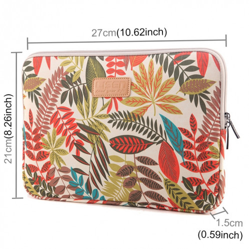 Lisen 10 pouces étui à manches de style ethnique multi-couleur Zipper porte-documents sac de transport, pour iPad Air 2, iPad Air, iPad 4, iPad nouveau, Galaxy Tab A 10,1, Lenovo Yoga 10,1 pouces, Microsoft Surface Pro SH73CW607-06