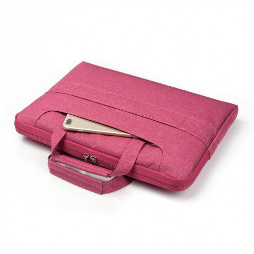 Portable Un sac à bandoulière portable Zipper épaule, pour 11,6 pouces et ci-dessous Macbook, Samsung, Lenovo, Sony, DELL Alienware, CHUWI, ASUS, HP (Magenta) SP401M1565-06