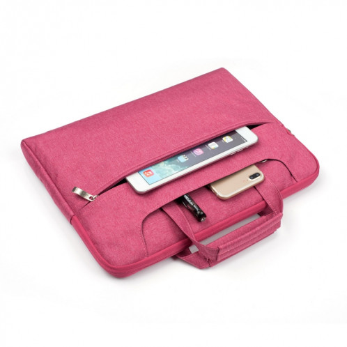 Portable Un sac à bandoulière portable Zipper épaule, pour 11,6 pouces et ci-dessous Macbook, Samsung, Lenovo, Sony, DELL Alienware, CHUWI, ASUS, HP (Magenta) SP401M1565-06