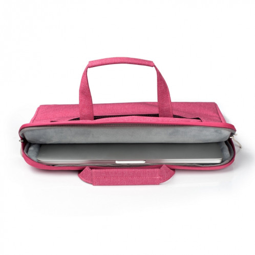 Portable Un sac à bandoulière portable Zipper épaule, pour 11,6 pouces et ci-dessous Macbook, Samsung, Lenovo, Sony, DELL Alienware, CHUWI, ASUS, HP (Magenta) SP401M1565-06