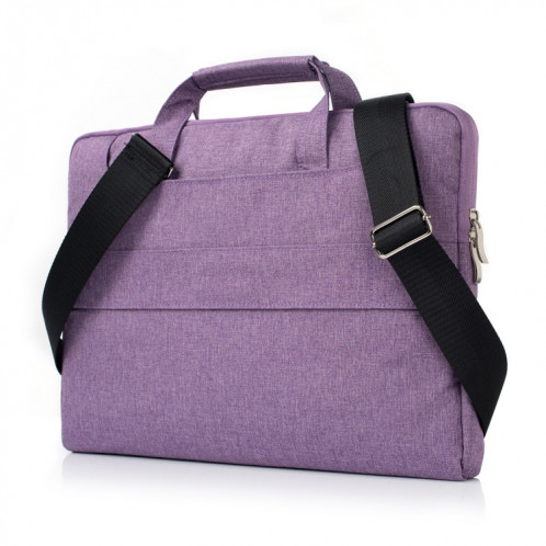 Portable Un sac à bandoulière portable Zipper épaule, pour 11,6 pouces et ci-dessous Macbook, Samsung, Lenovo, Sony, DELL Alienware, CHUWI, ASUS, HP (violet) SP401P1179-06