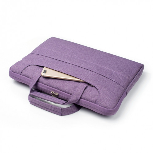 Portable Un sac à bandoulière portable Zipper épaule, pour 11,6 pouces et ci-dessous Macbook, Samsung, Lenovo, Sony, DELL Alienware, CHUWI, ASUS, HP (violet) SP401P1179-06