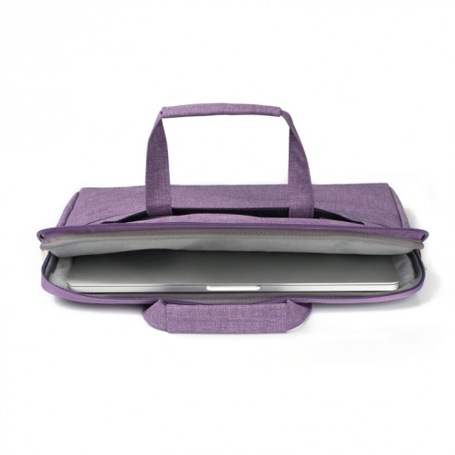 Portable Un sac à bandoulière portable Zipper épaule, pour 11,6 pouces et ci-dessous Macbook, Samsung, Lenovo, Sony, DELL Alienware, CHUWI, ASUS, HP (violet) SP401P1179-06